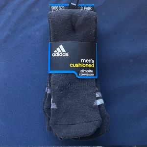 Adidas cushioned climalite compression crew socks